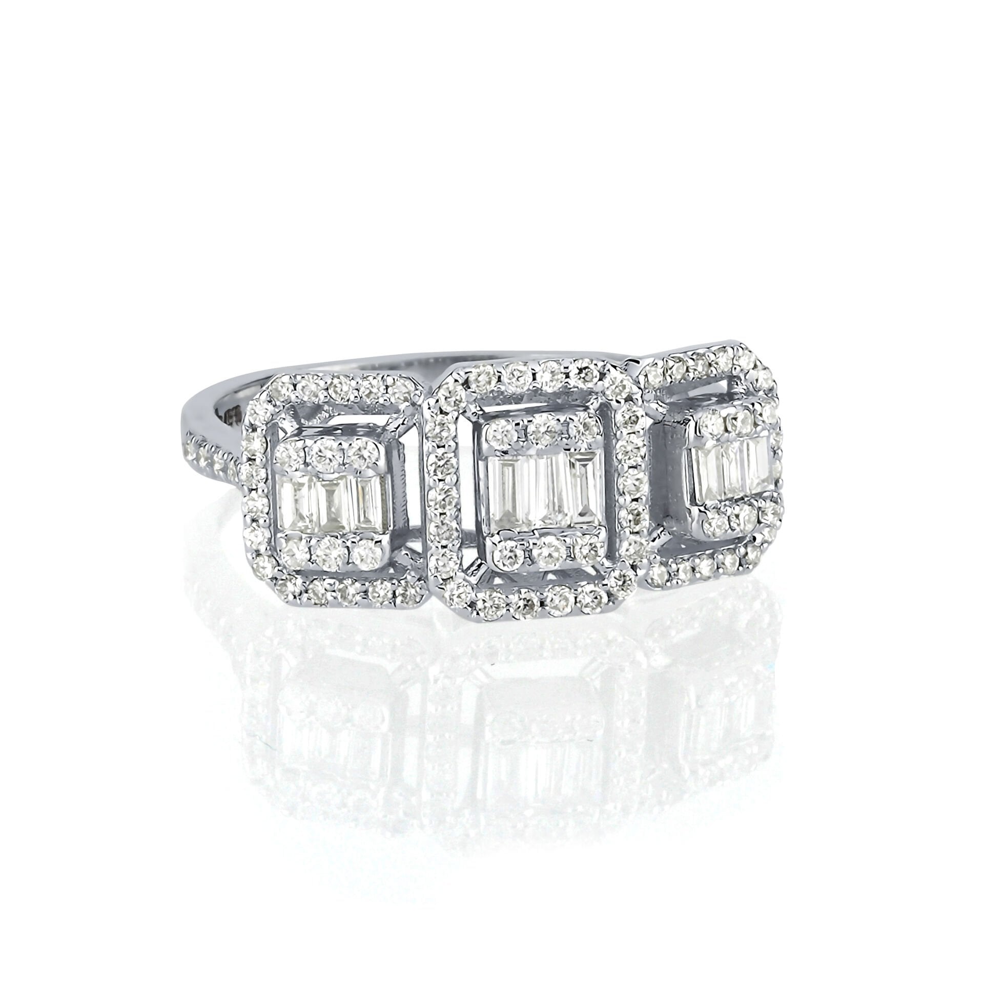 Baget Kesim Pırlantalı Yüzük