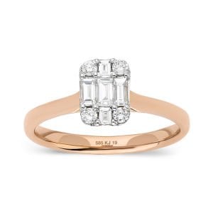 Baget Kesimli Pırlanta Yüzük