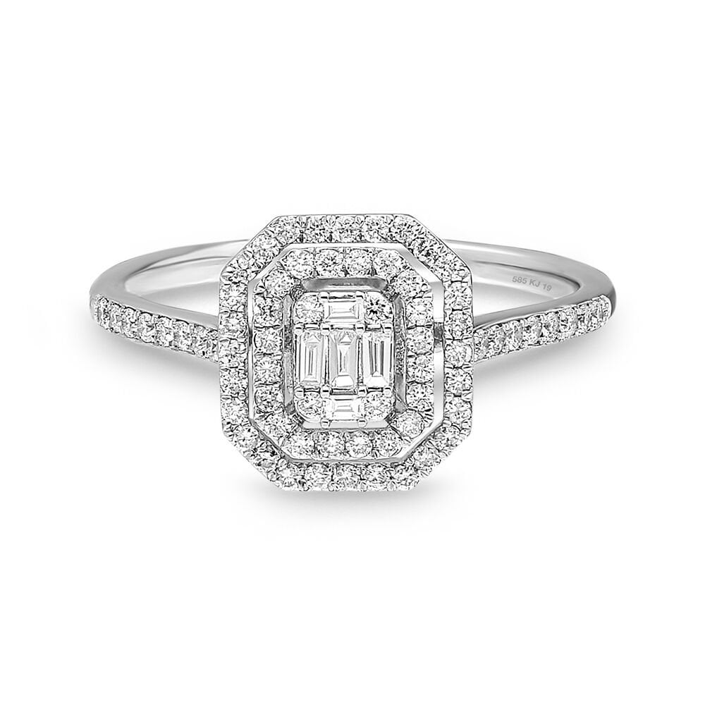 0,40 Karat Pırlanta Baget Yüzük