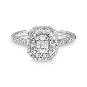 0,40 Karat Pırlanta Baget Yüzük