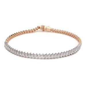 1,80 Karat Markiz Kesim Pırlantalı Suyolu Bileklik