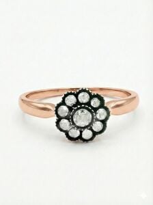 Elmas Gül Yüzük 9 yaprak 8,50mm