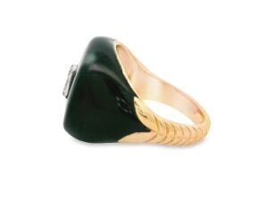 Baget Pırlantalı Modern Unisex Yüzük