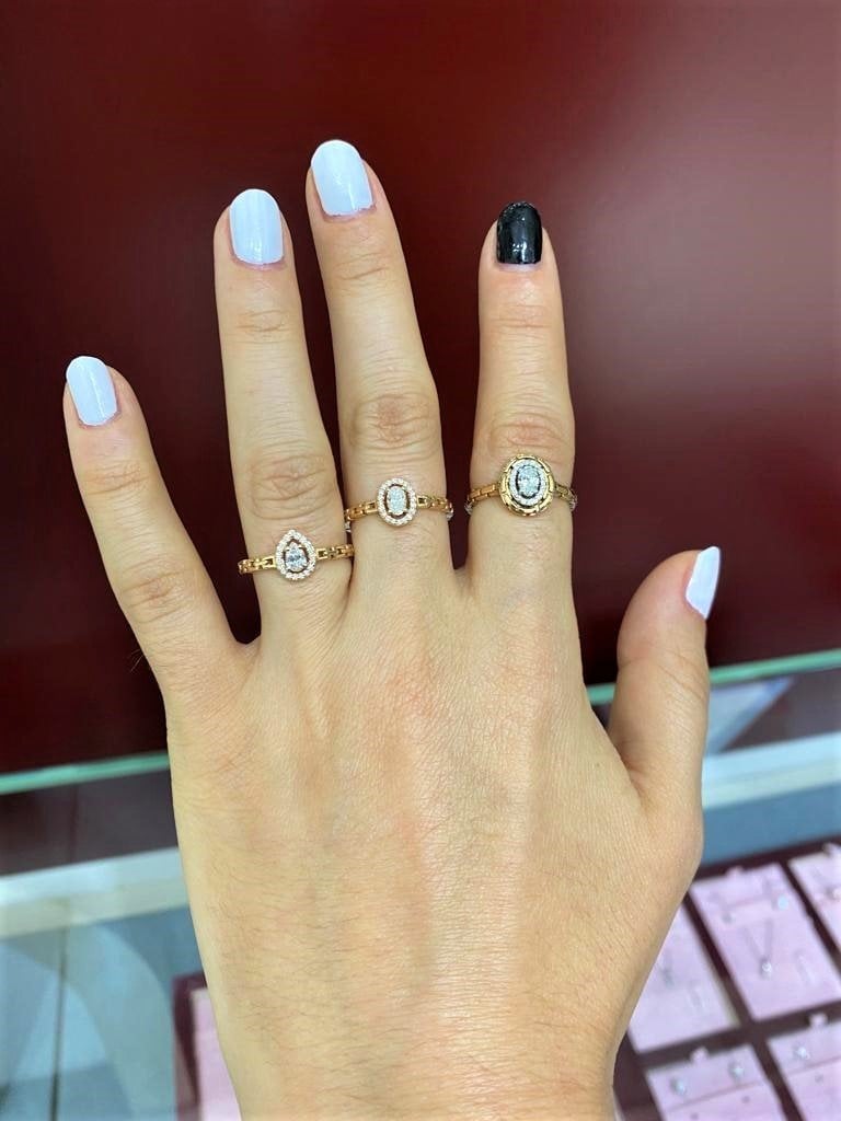 Damla Pırlanta Tasarım Yüzük