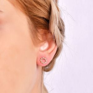 Tasarım Pırlanta Küpe (Olimpia)