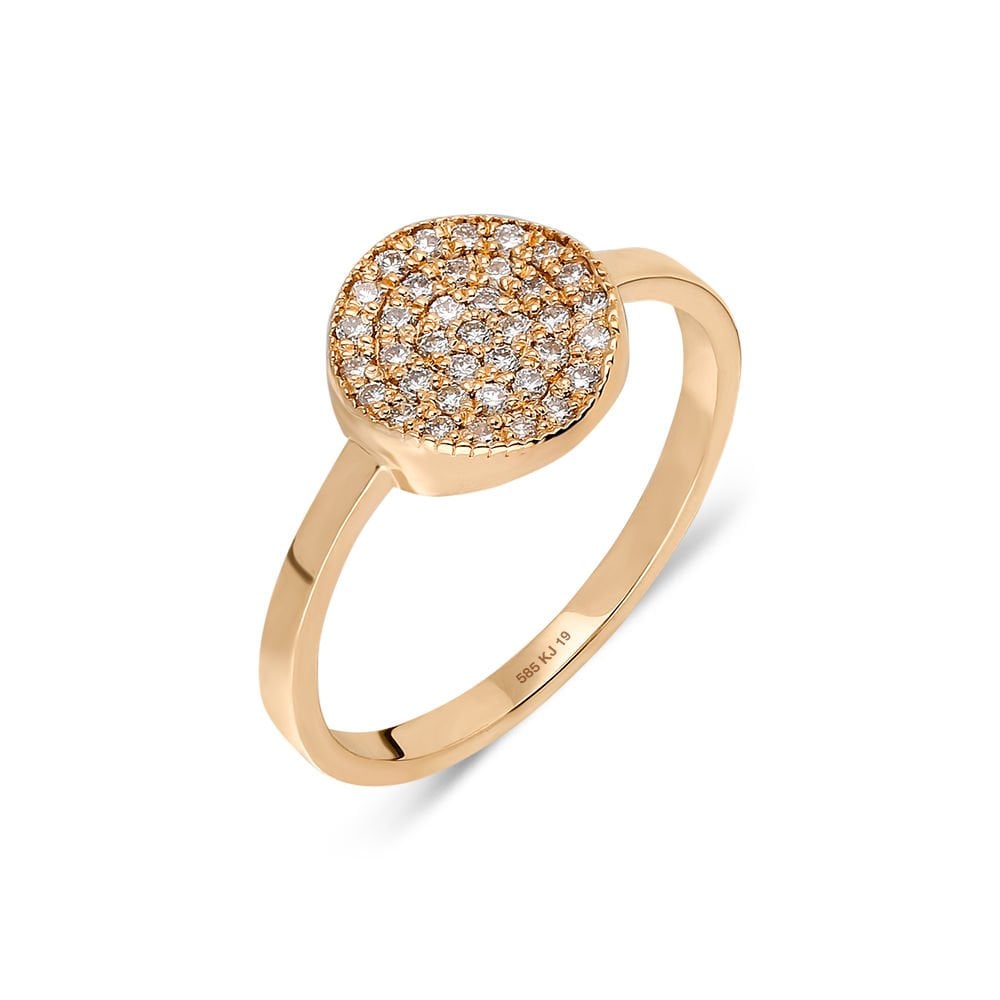 Pırlanta Eklem Yüzük Pave