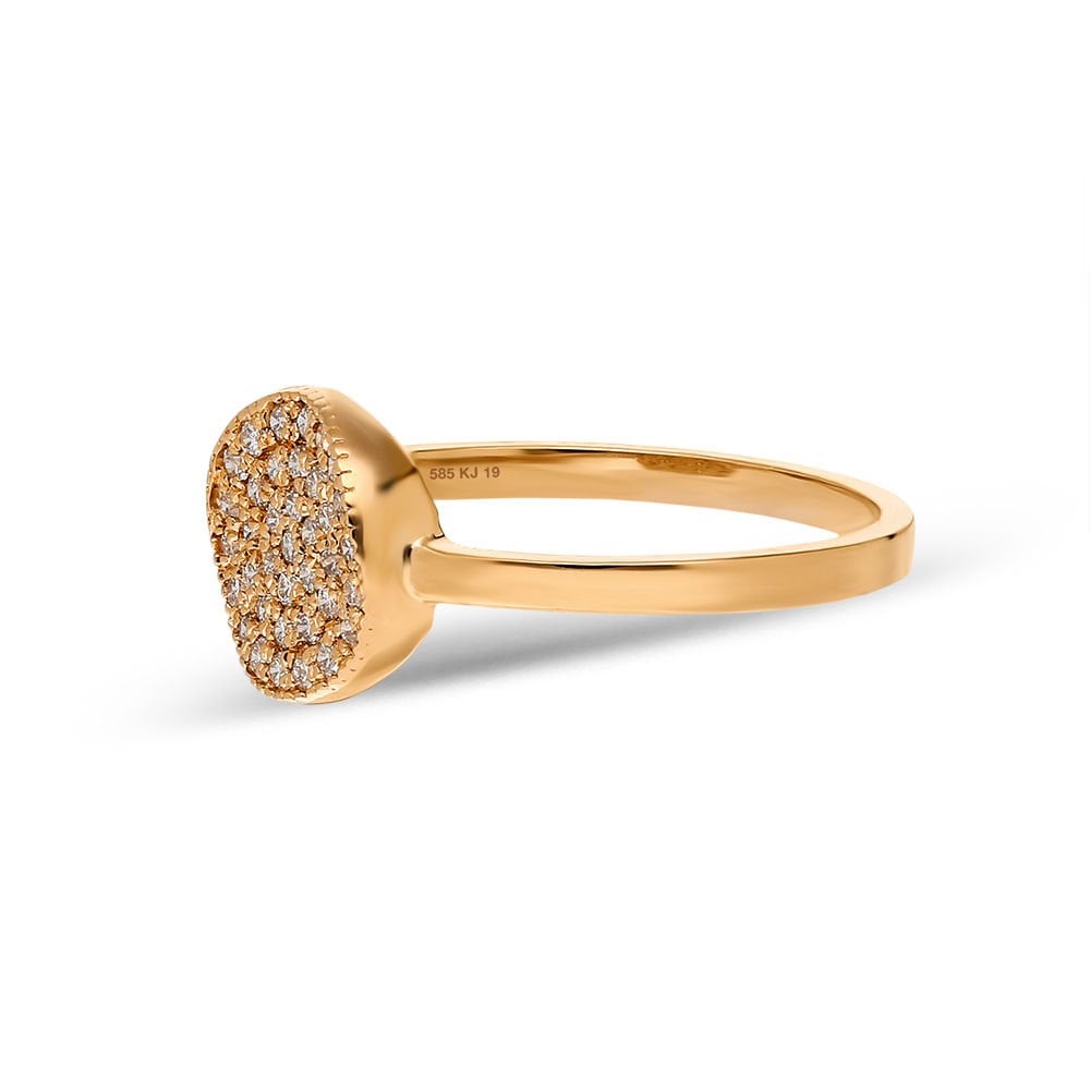 Pırlanta Eklem Yüzük Pave