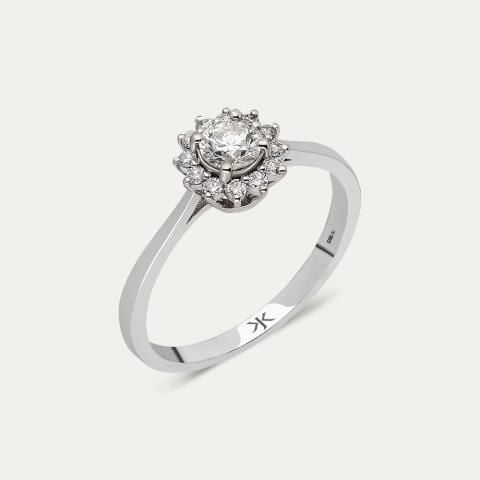 0.42 Karat Pırlanta Tektaş Yüzük