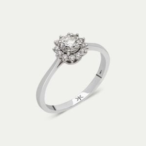 0.42 Karat Pırlanta Tektaş Yüzük