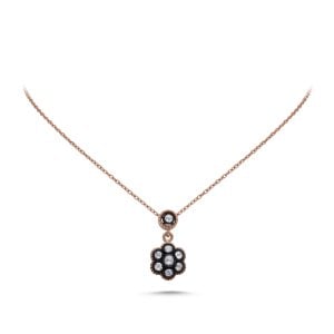 Tasarım Elmas Gül Kolye